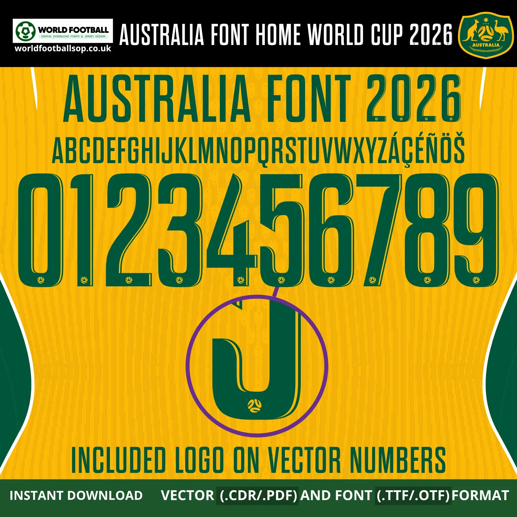 Australia Home Font World Cup 2026 | TTF, OTF & Vector (CDR, PDF)