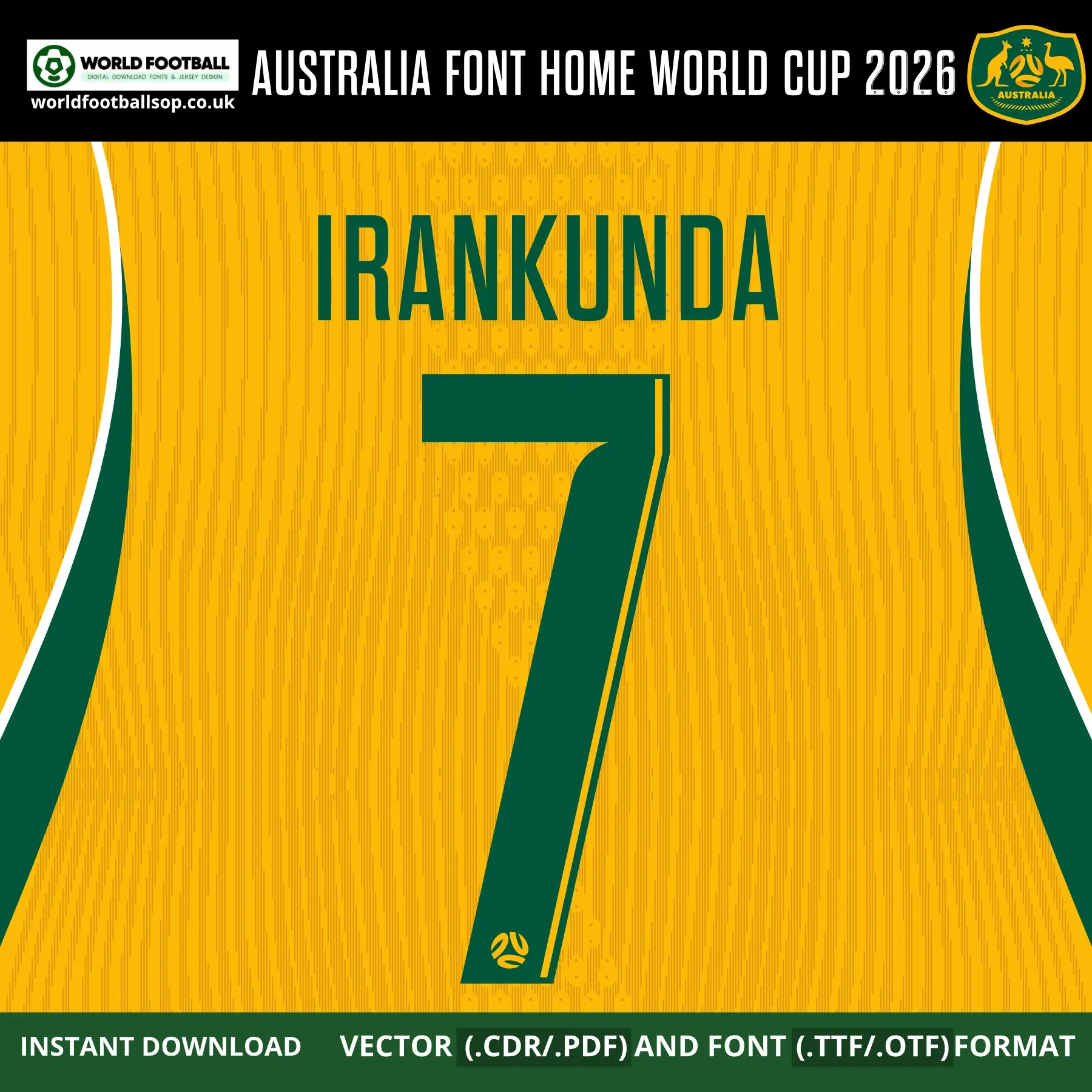 Australia Home Font World Cup 2026 | TTF, OTF & Vector (CDR, PDF)