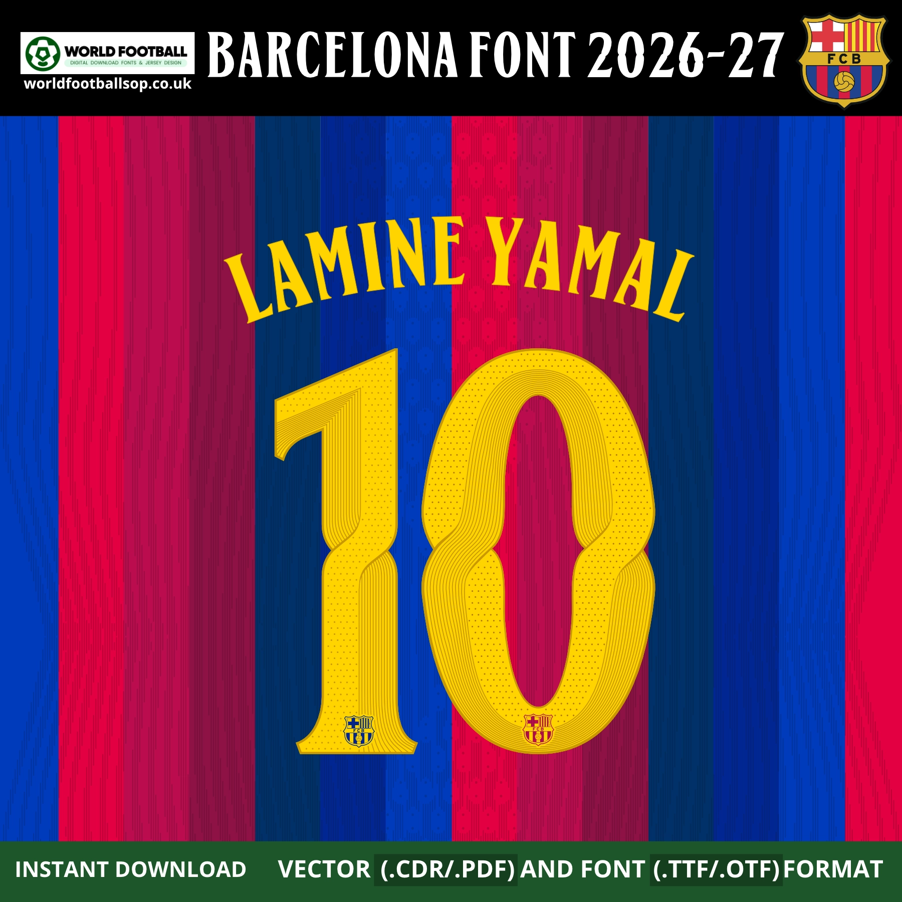 Barcelona Font UCL 2026-27 | TTF, OTF & Vector (CDR, PDF)