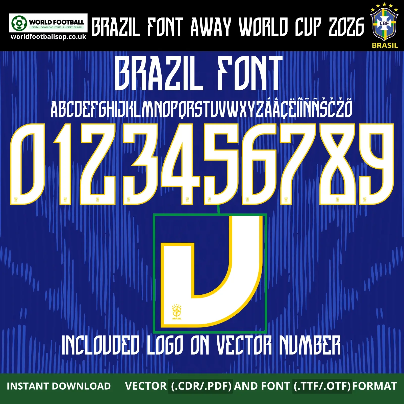 Brazil Font Away World Cup 2026 | TTF, OTF & Vector (CDR, PDF)