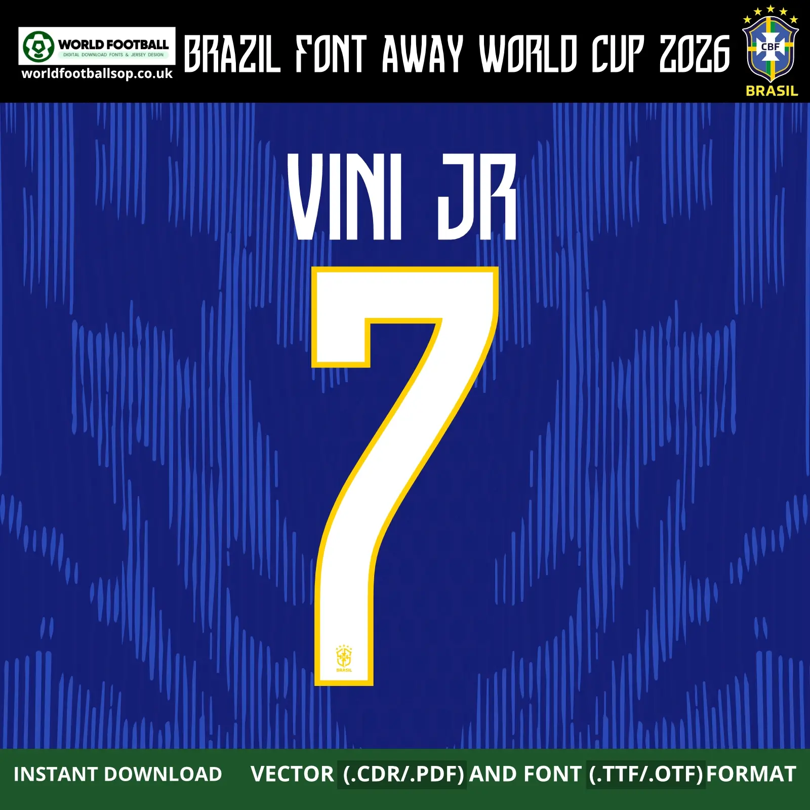 Brazil Font Away World Cup 2026 | TTF, OTF & Vector (CDR, PDF)