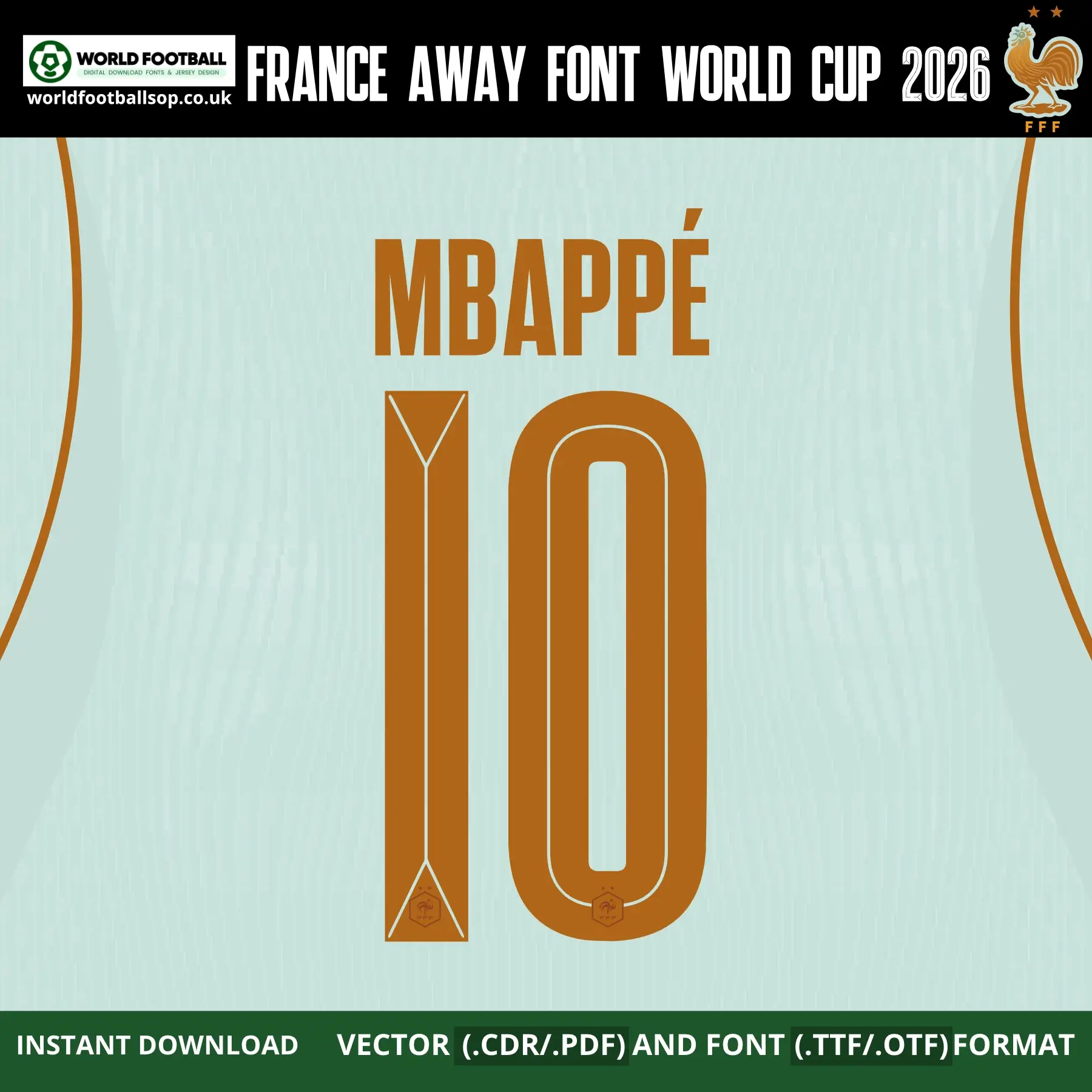 France Away Font World Cup 2026 | TTF, OTF & Vector (CDR, PDF)