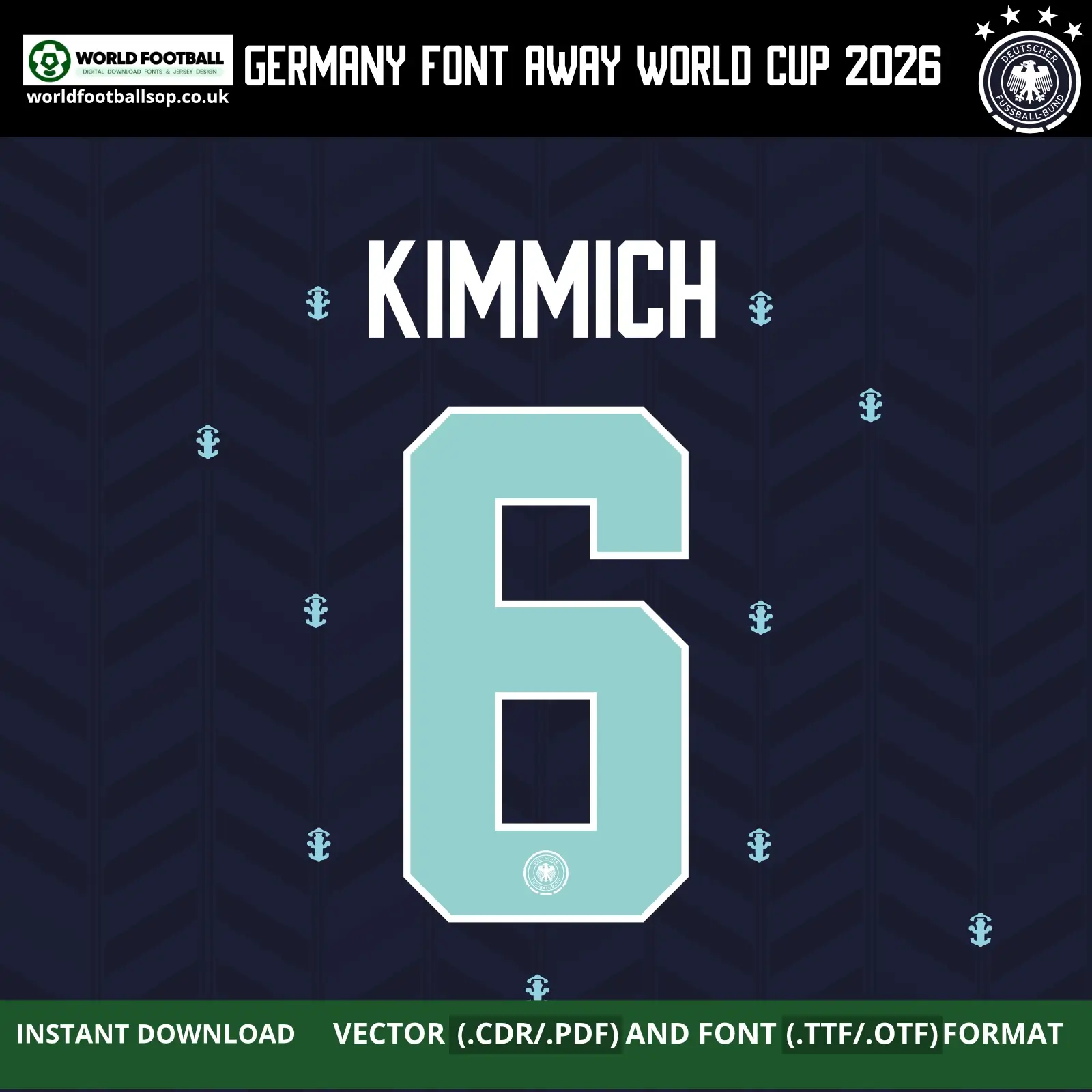 Germany Font Away World Cup 2026 | TTF, OTF & Vector (CDR, PDF)