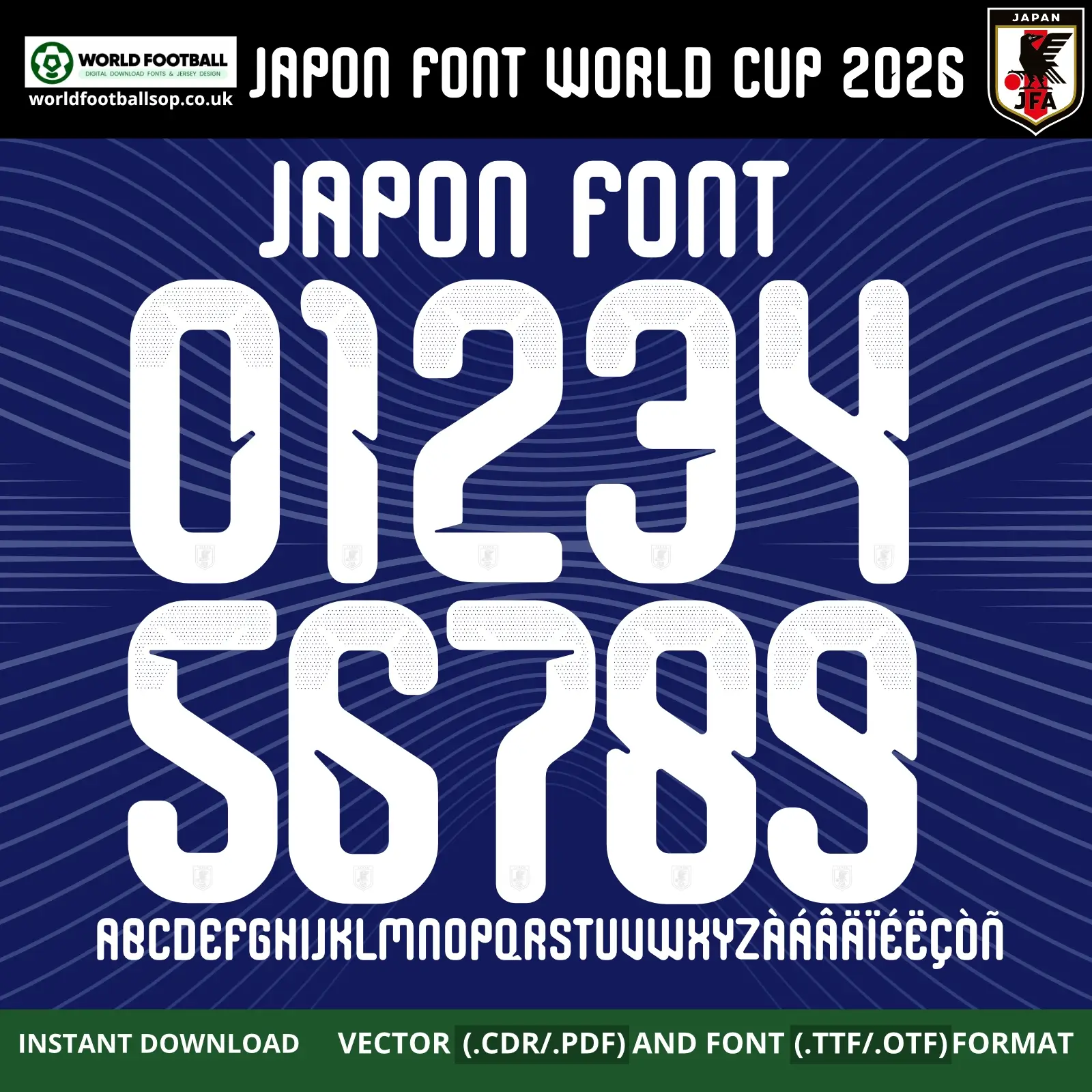 Japan Font World Cup 2026 | TTF, OTF & Vector (CDR, PDF)