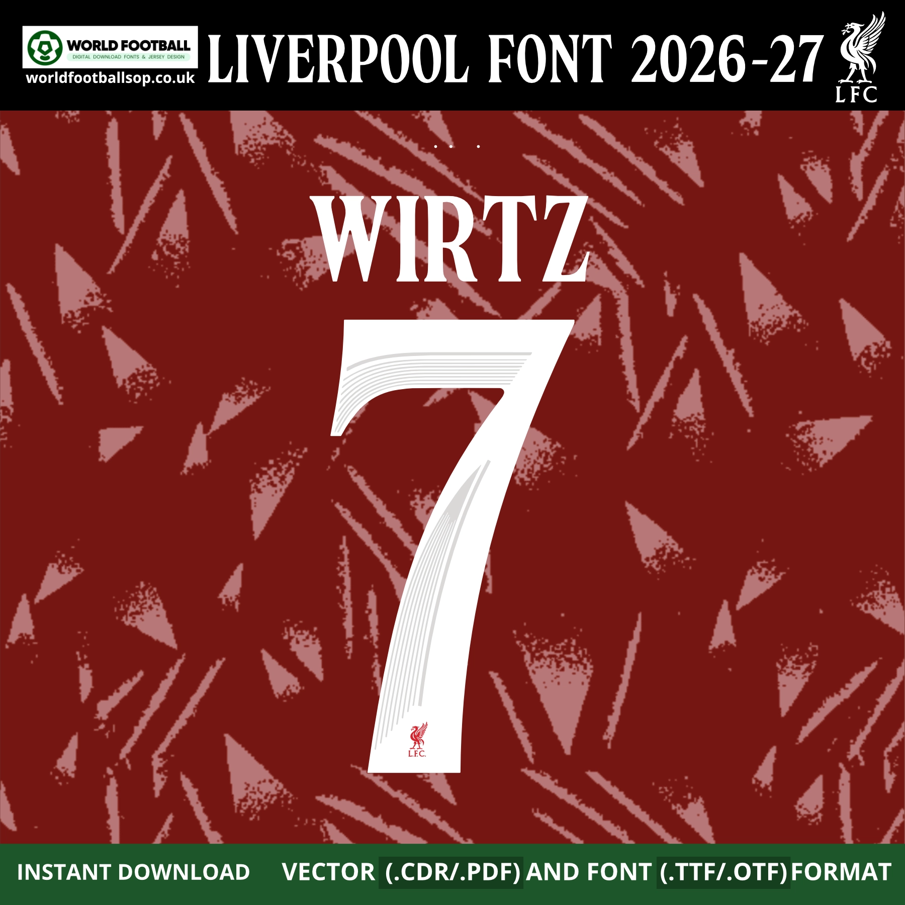 Liverpool Font UCL 2026-27 | TTF, OTF & Vector (CDR, PDF)