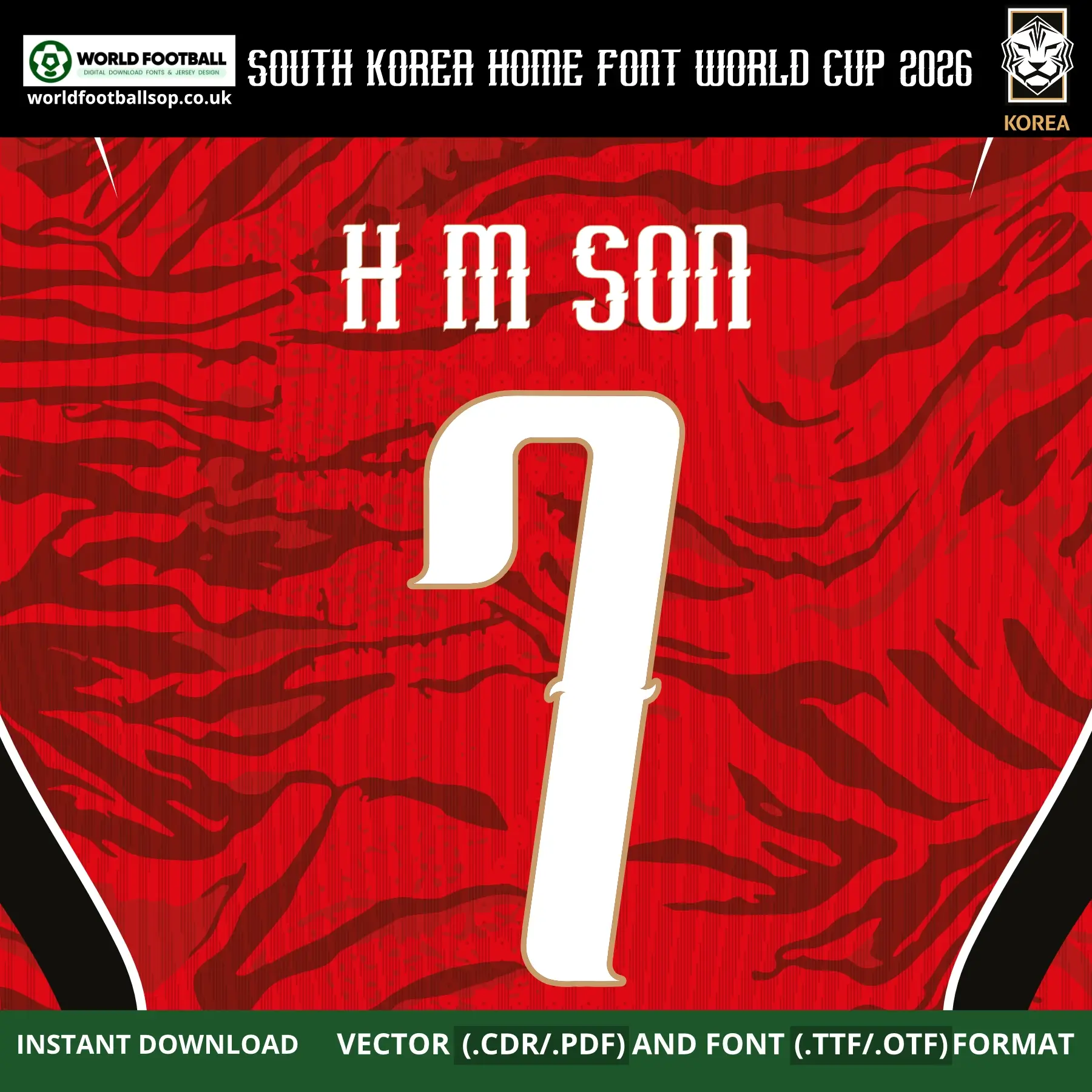 South Korea Home Font World Cup 2026 | TTF, OTF & Vector (CDR, PDF)