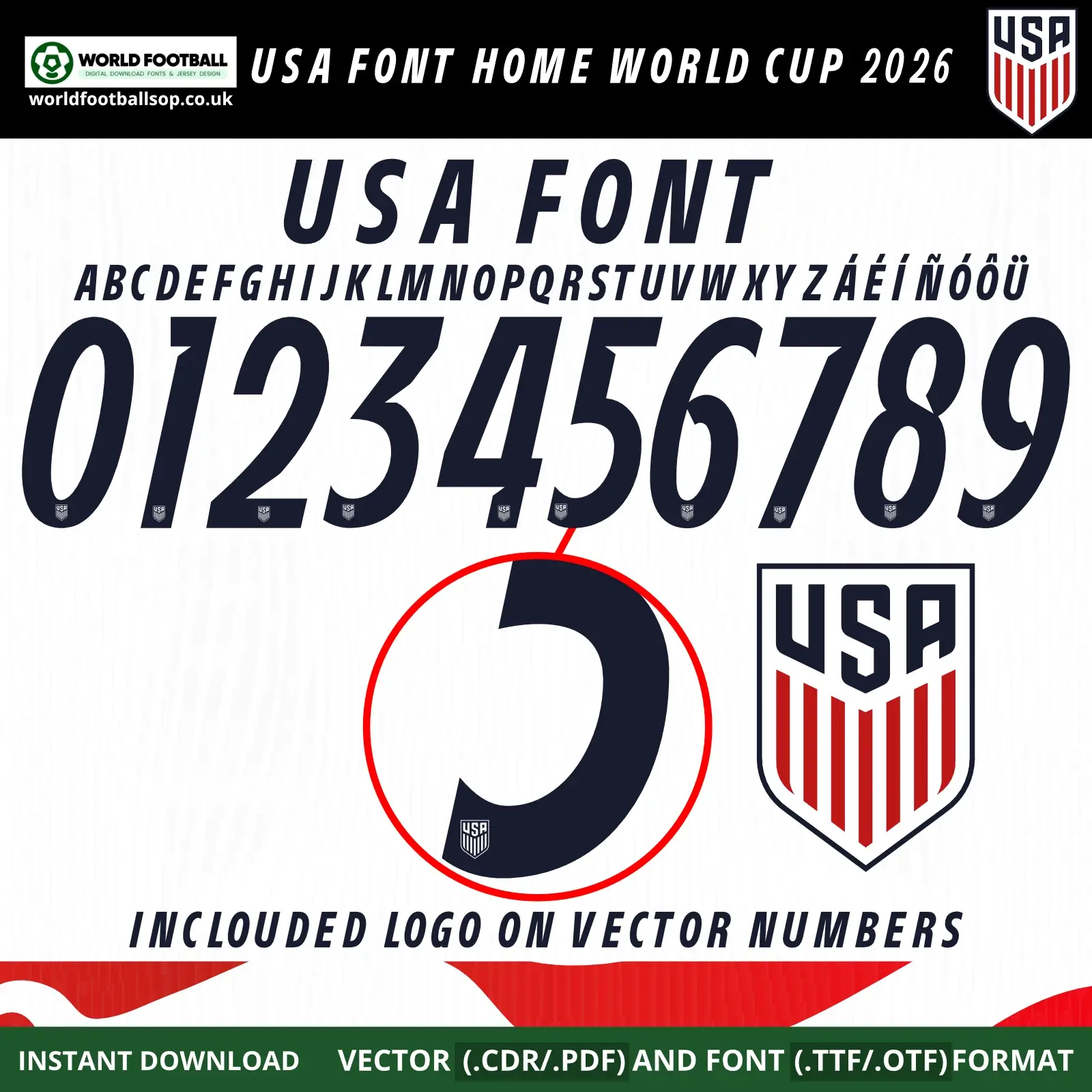 USA Font Home World Cup 2026 | TTF, OTF & Vector (CDR, PDF)